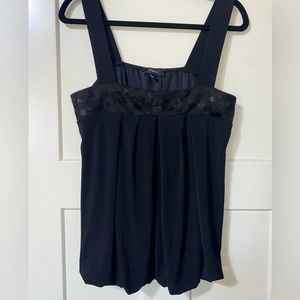 NWOT Express Black Top w/ Sequins - Sz. L